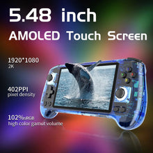 RG556 Handheld Game Console 1080*1920 Android 13 System RG 556 5.48 Inch AMOLED Screen 5500mAh WIFI BT5.0 Retro Video Players