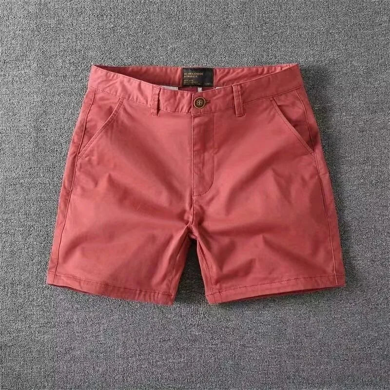 Loose Men's Fashionable High Street Summer Sports Shorts Casual Straight Leg Pants Comfortable Breathable Cotton Blend