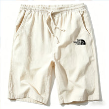 Shorts homme en coton et lin, légers, respirants, style décontracté, plage, couleur unie, pantalon de jogging basique, taille élastique