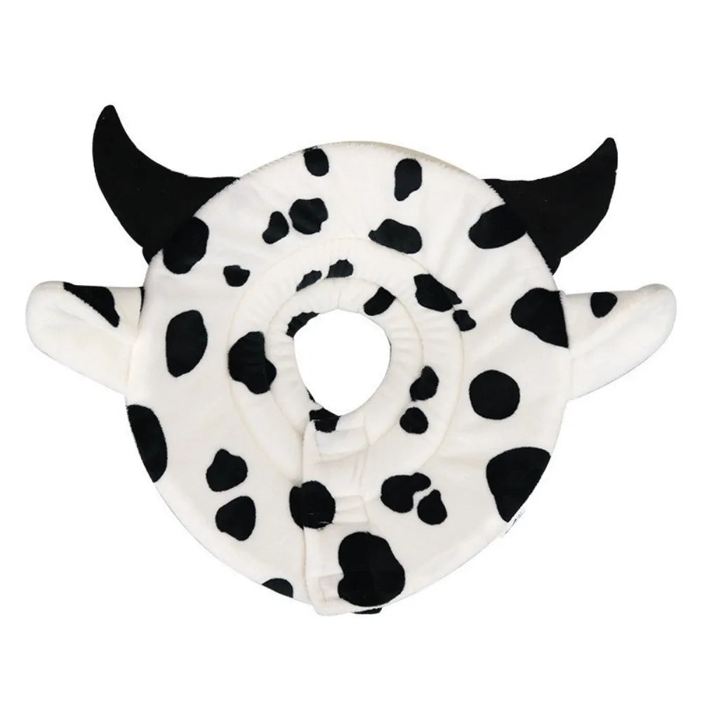 Soft Kitty Recovery Collar Sponge Flannel Cat Cosplay Elizabethan Collar Anti-licking Cute Dog Protective Neck Cone Stop Licking