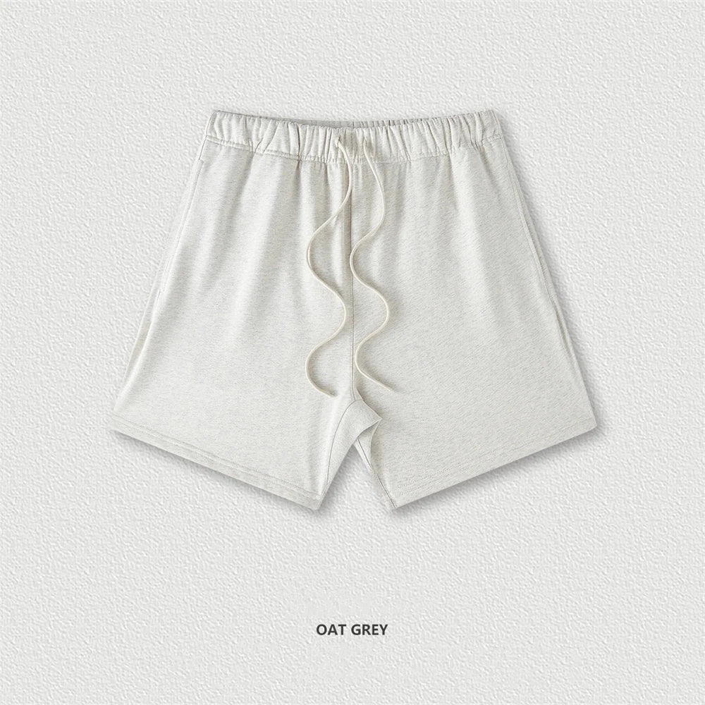 ZODF 2025 Summer Men Heavy Weight 425gsm Cotton Shorts Unisex Women Loose High Street Comfortable Solid Pants Streetwears HY0495
