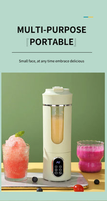 HOMEFISH Portable Rechargeable Compact Juice Cup Multi-functional Blender for Students - On-the-Go Fresh Juice Maker