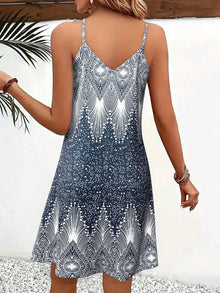 Women's Strappy Summer Dress,Simple Sleeveless Floral Sundress, Beach V-Neck Dress for summer clothes,Casual summer outfits