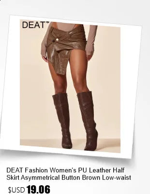 DEAT Fashion Shoulder Sequin Mesh Diamond Suspender Dress Women's Slim Fit High Waist Ankle-length Dresses New 7A846