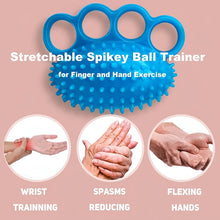 Portable Spike Massage Hand Grip Exerciser Finger Strength Training Squeeze Ball Home Office Fitness Stress Relief Hand Tool