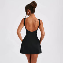 Summer 2024 new sexy slim fit short skirt for women, European and American style backless vest basic dress