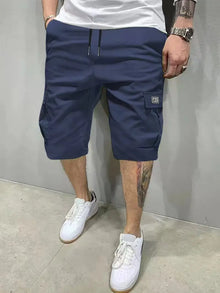 Summer New Mens Cargo Shorts Fashion Korean Version Loose Five Quarter Pants Men's Multi-pocket Straight Casual Short Pants