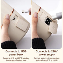 12V/24V/110V/220V Temperature Control Electric Kettle Car Travel Insulation Heating Cup 500ml Hot Water Boiler Coffee Tea Bottle