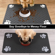 Pet Feeding Mat For Food And Water Bowl Absorbent Quick Dry Pet Placemat With Rubber Backing For Dog And Cat 3040/4050/4060 Cm