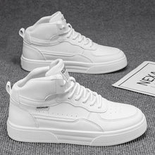 Breathable men's casual shoes, skate shoes, mid-top men's shoes, breathable and versatile sports shoes, suitable for wearing all