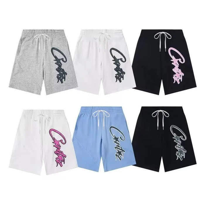 Short de basket-ball décontracté pour couple, style streetwear, coupe ample, imprimé lettres, mode Harajuku Y2K, été 2026