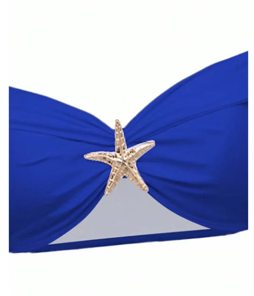 Women's Sexy Bikini Set Beachwear Metallic Starfish Bikini Folds Long Skirts Three Piece Sets Hot Girl Vacation Style Swimsuit
