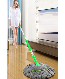 2 in 1 Dehydrated Floor Cleaning Mop 360 Rotatable Adjustable Cleaning Mop Microfiber Mop Wet and Dry for Bathroom/Offfice/Home