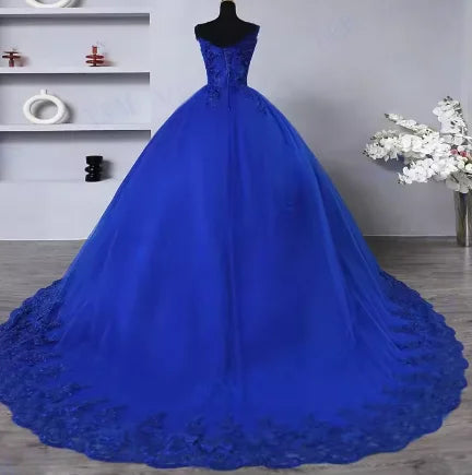 Y&M Novias Off Shoulder Plus Size Vestido De Noiva 2026 New Wedding Dress Train or Floor Customized large Bridal Tulle Mariage