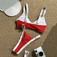 Black White Contrast Swimwear Micro Bandeau Bikinis Sets Sexy Swimsuit Women 2026 High Cut Bathing Suit Biquinis Bikini Dames