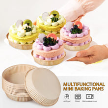 100Pcs Mini Tart Pans for Baking Round Bottom Small Pie Baking Pans Oven Microwave Safe Baking Cups home Kitchen Pastry Supplies