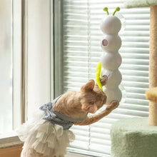 Smart Caterpillar Cat Toy Whack A Mole Cat Toy Interactive Cat Feather Toy Motion Sensor Teasing Cat Toy for Indoor Cats