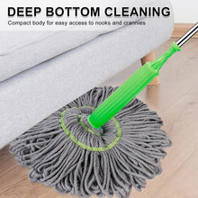 2 in 1 Dehydrated Floor Cleaning Mop 360 Rotatable Adjustable Cleaning Mop Microfiber Mop Wet and Dry for Bathroom/Offfice/Home