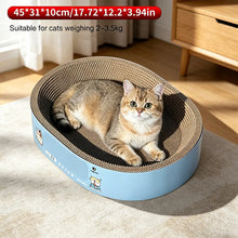 2 In 1 Oval Cat Nest Scratching Pad Wearproof Non Debris Cat Sleeping House For Indoor Cats