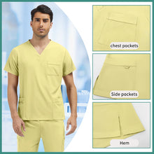 New Multi-pocket Clinical Surgical Uniforms Pockets Medical Nursing Scrubs Set Unisex Beauty Spa Workwear Dental Nurses Clothing