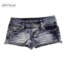 Y2K Flag Graphic Print Fashion British Style Mini Shorts Harajuku Pocket Denim Shorts Women Goth Slim Sexy Low Rise Short Pants