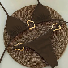 New Sexy Halter Micro Bikini Set Women Swimsuit Swimwear Deep V Neck Triangle Thong Brazilian Beachwear Bathing Suit