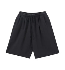 12 Colors 100% Cotton Men's and Women's Same Pull Rope High Waist Loose Fashion Casual Oversize Shorts sweatpants