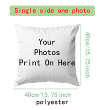 Custom Picture Printed Cushion Cover Pet Personal Life Photos Pillow Cover Custom 100% Polyester Pillowcases In Various Sizes
