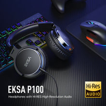 Oneodio EKSA P100 3.5/6.35mm Wired Studio HiFi Headphones Over Ear Professional Hi-Res DJ Monitor Headset With Mic For Guitar