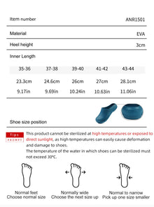 ANNO Soft Nurses Medical Shoes Anti-slip Protective Clogs Operating Room Lab Slippers Chef Work Flat Clog Hospital Foot Wear