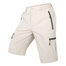 Summer Quick Dry Cargo Shorts Mens Lightweight Work Cargo Shorts Multi Pockets Waterproof Outdoor Hiking Fishing Shorts Male