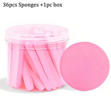 Compress Face Wash Puff with Storage Box Facial Cleansing Sponge for Makeup Remover Round Face Wash Sponge Skincare Beauty Tool