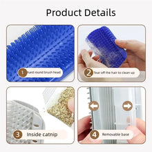 Pet Cat Corner Massage Brush Removable Self Scratching Comb Efficient Hair Removal Beauty Clean Grooming Supplies For All Cats