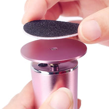 Rechargeable Electric Foot File Callus Remover with 60 Sandpaper Disks Aluminum Pedicure Tool Cordless Foot Care Machine Black P
