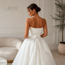 Midi Simple Wedding Dress 2026 Organza A Line Bridal Gown Corset Back Short Reception Dress Civil свадебное платье Customized