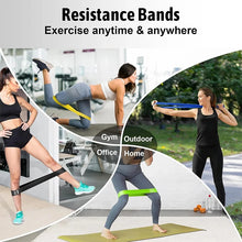 1/5PCS Resistance Bands TPE Elastic Loop Stretch Band Hip Tension Band Leg Fitness Exercise Training Pilates Yoga Gym Equipment