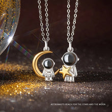 Personalized Photo Projection Necklace Custom Picture Astronaut Star Moon Necklace Customized Birthday Memorial Gifts for Women