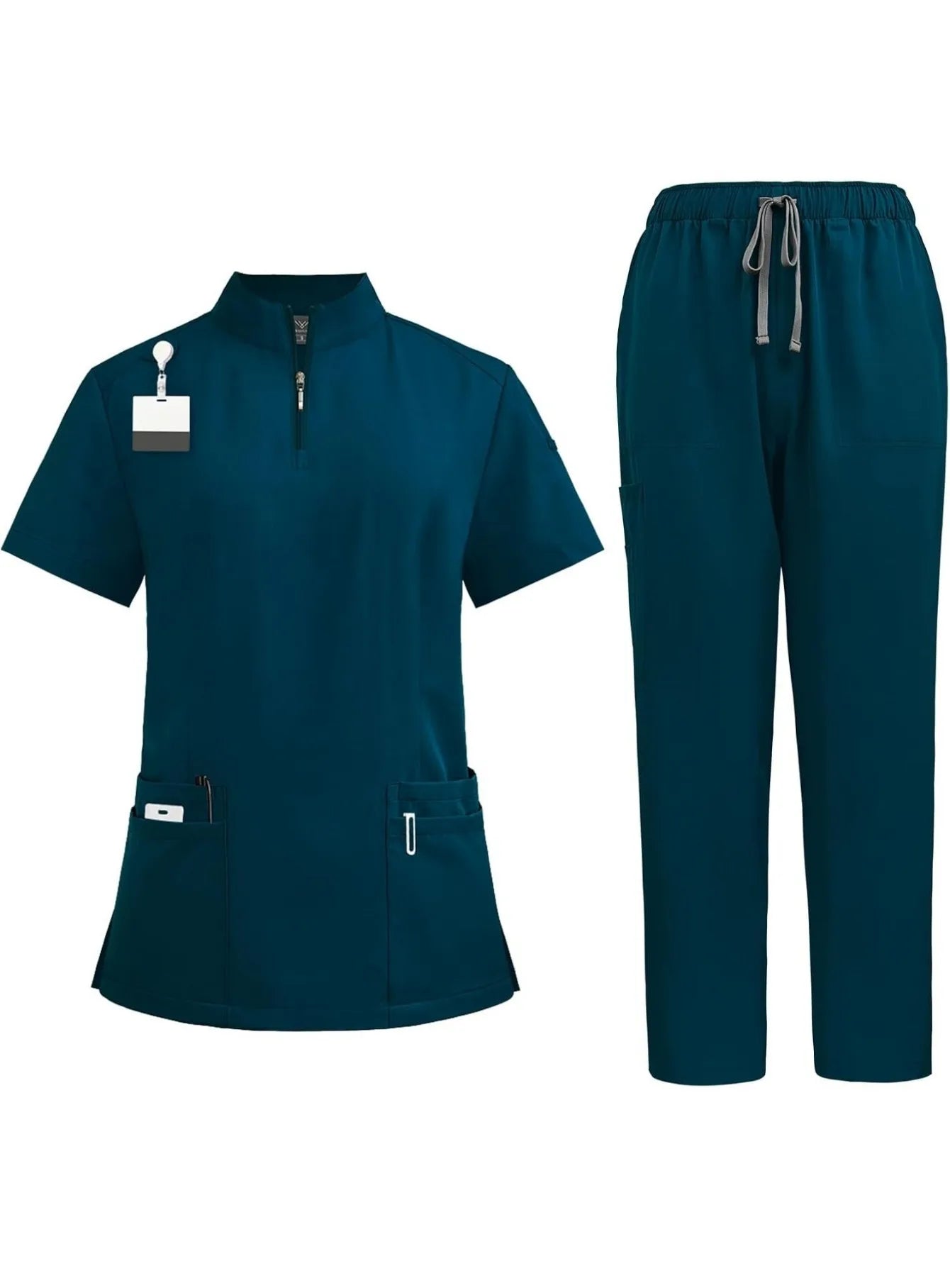 Surgical Uniforms Woman Man Scrub Set Medical Nurse Beauty Salon Workwear Clinical Scrubs Top + Pant Spa Doctor Nursing Tunic Su