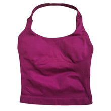 Women Backless Strappy Padded Seamless Sports Bra Gym Top