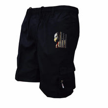 Men's Elastic Waist Cargo Work Shorts Men Outdoor Leggings Leisure Harajuku Street Style Jogging Shorts Loose Work Casual Shorts