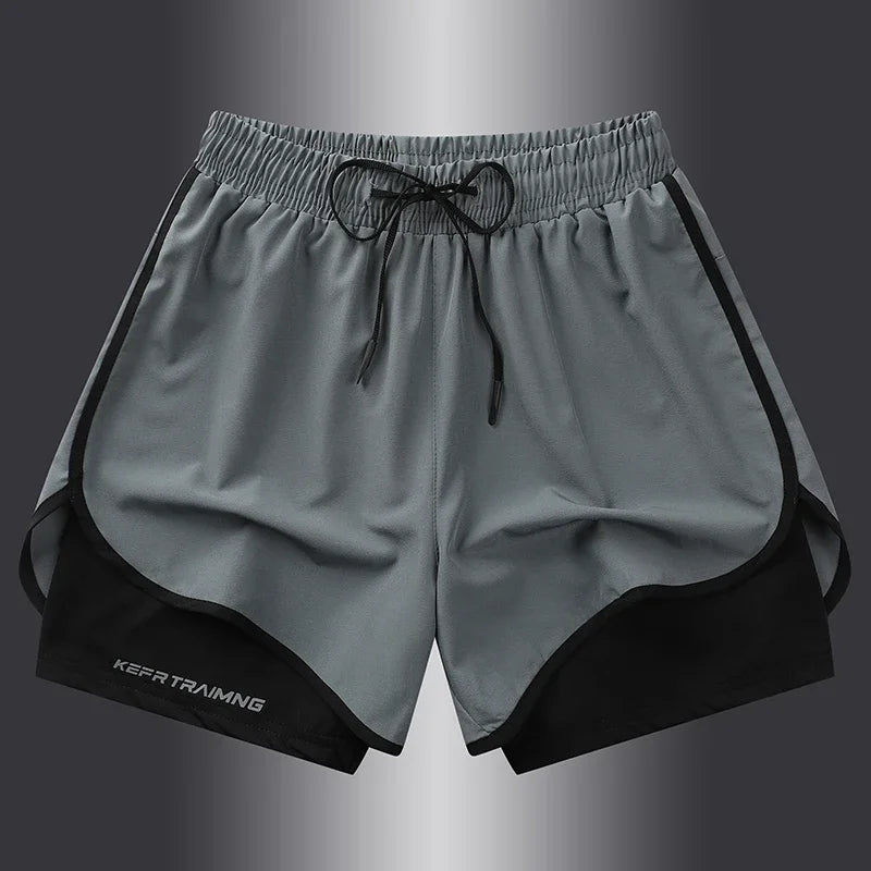Unisex Sports Shorts Double Layer Anti Glare Summer 2025