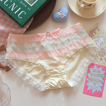 Japanese Lolita Princess Lingerie Women Pure Desire Cake Layer Lace Mesh Cotton Crotch Party Bra Panty Set Cute Comfortable Soft