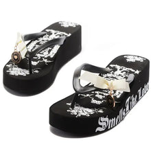 Juicy Lovers Brand Summer Women Slippers Wedges Flat Casual Beach Slipper Sandals Outside Sportswear Women's Flip Flops White