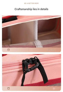 Large Capacity Portable Pet Cart Dog Breathable Pet Touring Car Zipper Sealed Backpack Out Luggage