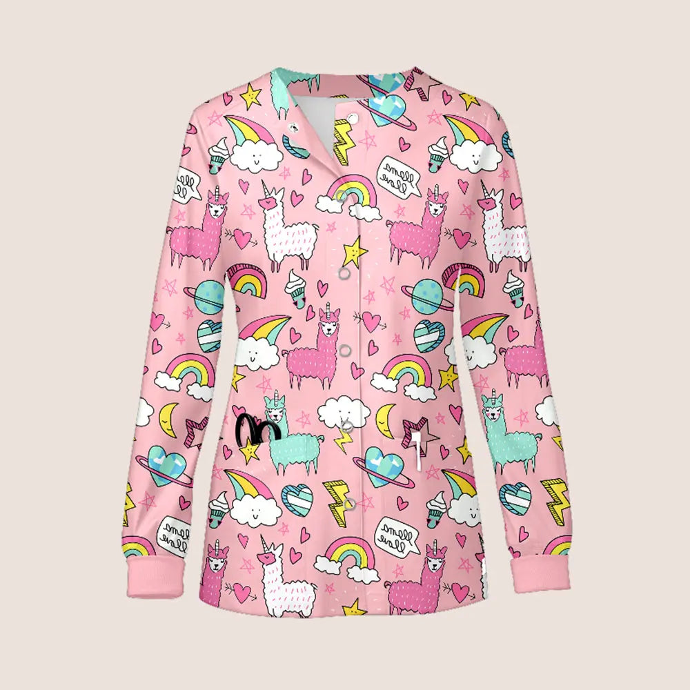 Women Men's Coat Medical Surgical Work Jacket Hospital Uniform Dentist Clinic Outwear Pharmacy Pet Shop Work  Nurse Uniform
