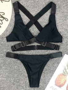 Bandage Bikini Set With Adjustable Buckle 2026 Women