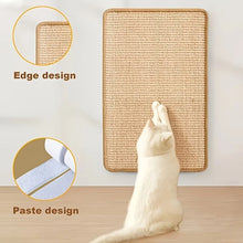 Sturdy Vertical Cat Scratching Pad Beige with Hanging Ball, Space-saving Indoor Anti-scratch Sofa Protector Pet Cat Mat