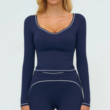 Women Long Sleeve Yoga Top Quick Dry Running Gym Shirt