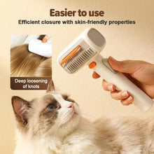 New 2-in-1 Pet Hair Comb One-click Self Cleaning Dematting Combs Hair Removal Smooth Pet Grooming Brush For Dogs Cats