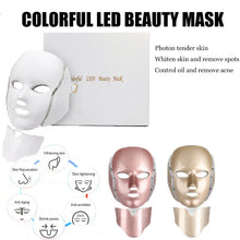 7 Color Light Led Facial Mask Red Light Therapy Photon Face Masks Wrinkle Anti-Acne Tighten Skin Care Beauty Device